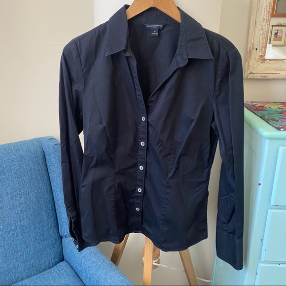 Banana Republic Factory Tops - Banana Republic Factory Black Button Down